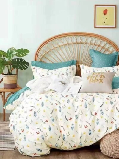 Cottage Chic Ditsy Floral Microfiber Duvet Set Single